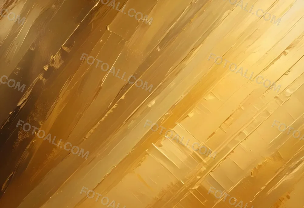 Watercolor Painting Golden Metallic Surface With Diagonal Lines And Reflections Creative Detailed Brush Stroke Minimal Spalsh 95 Bb13