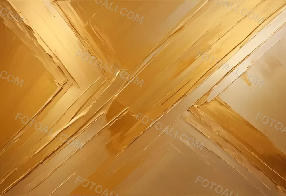 Watercolor Painting Golden Metallic Surface With Diagonal Lines And Reflections Creative Detailed Brush Stroke Minimal Spalsh 99 Eee4