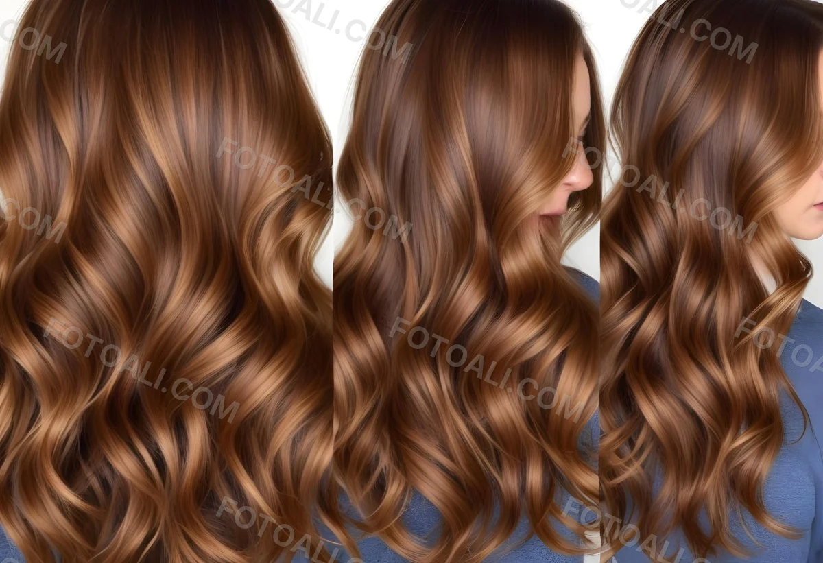 Wavy Golden Brown Hair With A Shiny Healthy Appearance 14 A9af