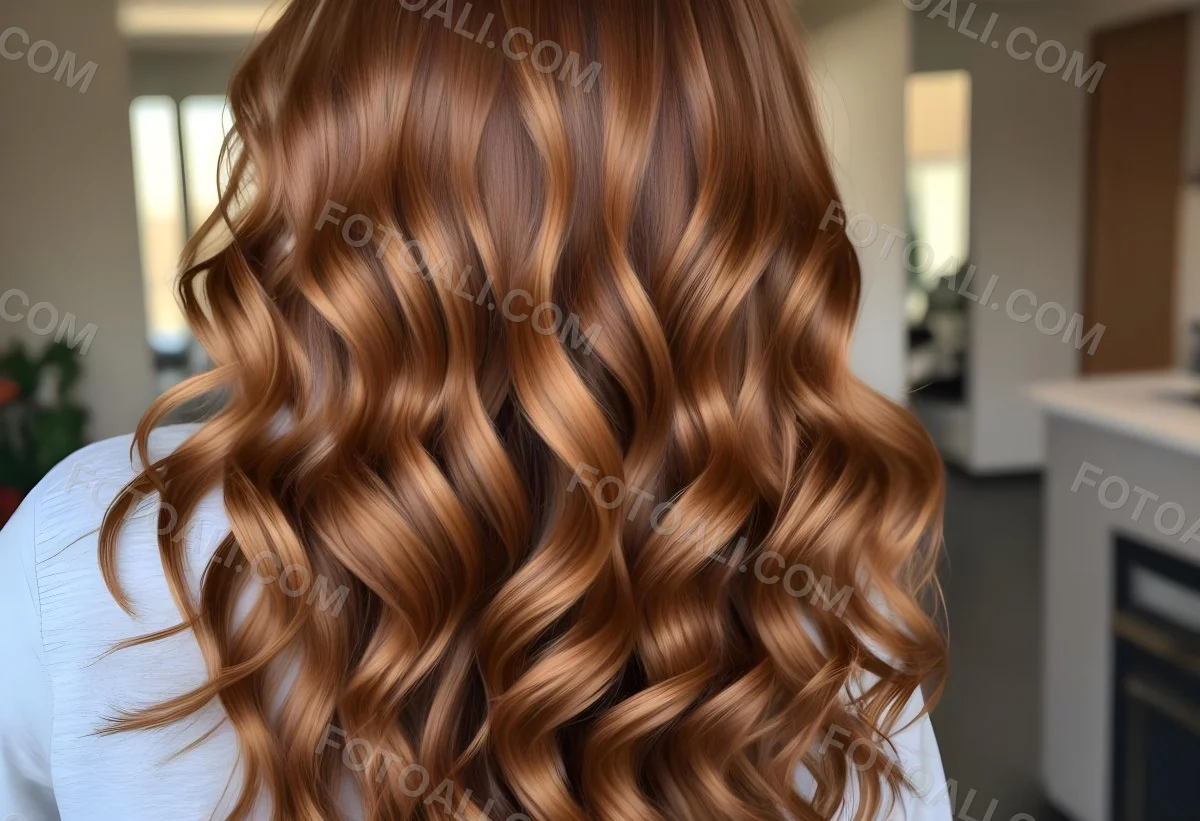 Wavy Golden Brown Hair With A Shiny Healthy Appearance 7 3d73