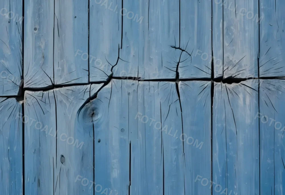 Weathered Blue Wooden Surface With Visible Cracks And Scratches Creating An Abstract Textured Pattern 41 70f5