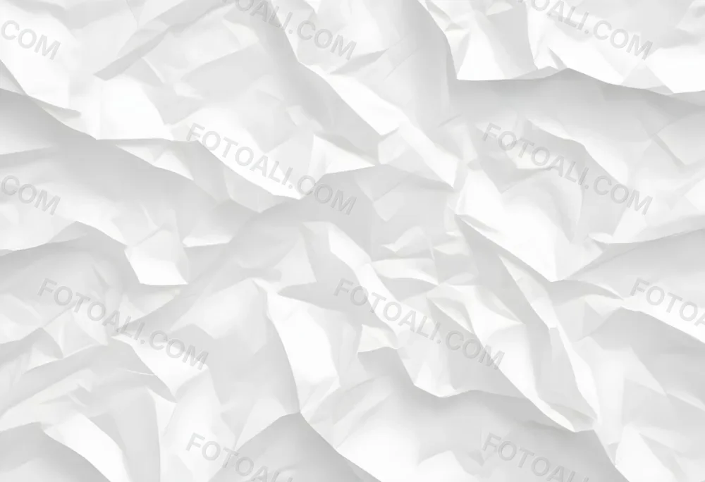 White Crumpled Paper Texture With Visible Folds And Creases Creating A Textured Background 11 7a1f