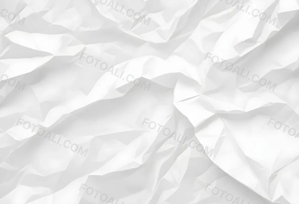 White Crumpled Paper Texture With Visible Folds And Creases Creating A Textured Background 14 0b70