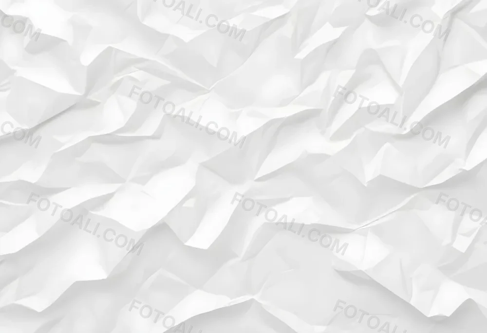 White Crumpled Paper Texture With Visible Folds And Creases Creating A Textured Background 37 2900