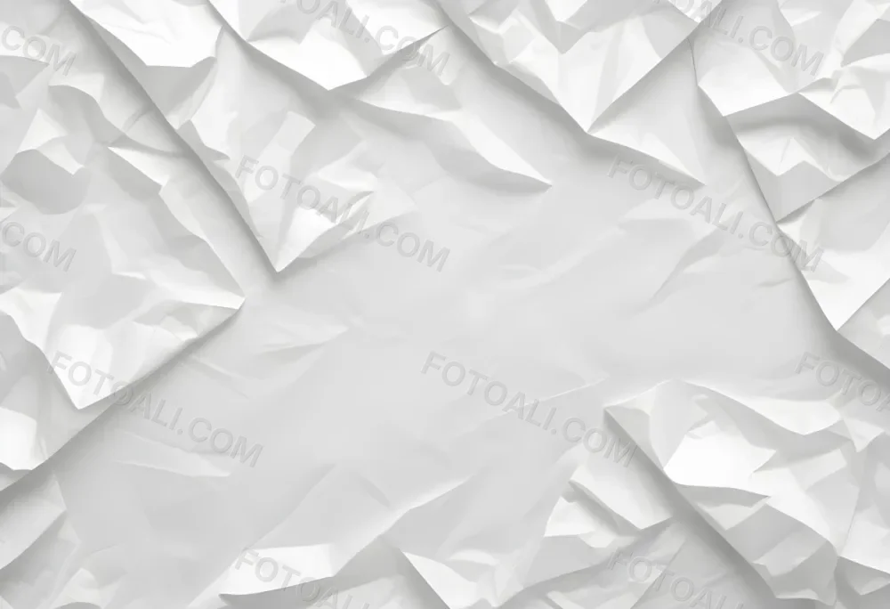 White Crumpled Paper Texture With Visible Folds And Creases Creating A Textured Background 9 B8b6