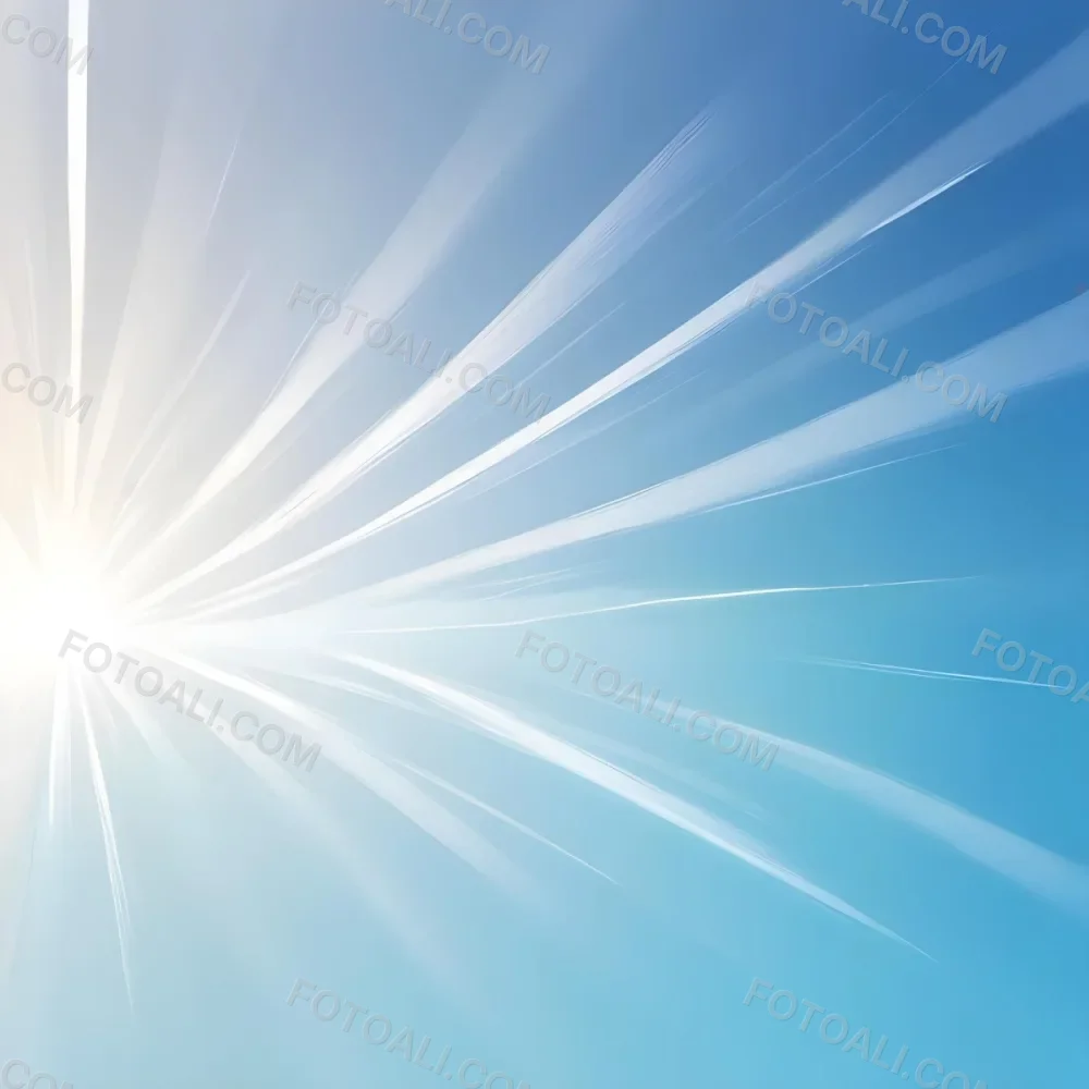 White Light Rays Emanating From The Left Side Fading Into A Gradient Of Light Blue And White Creating A Bright And Ethereal Effect 19 4d48