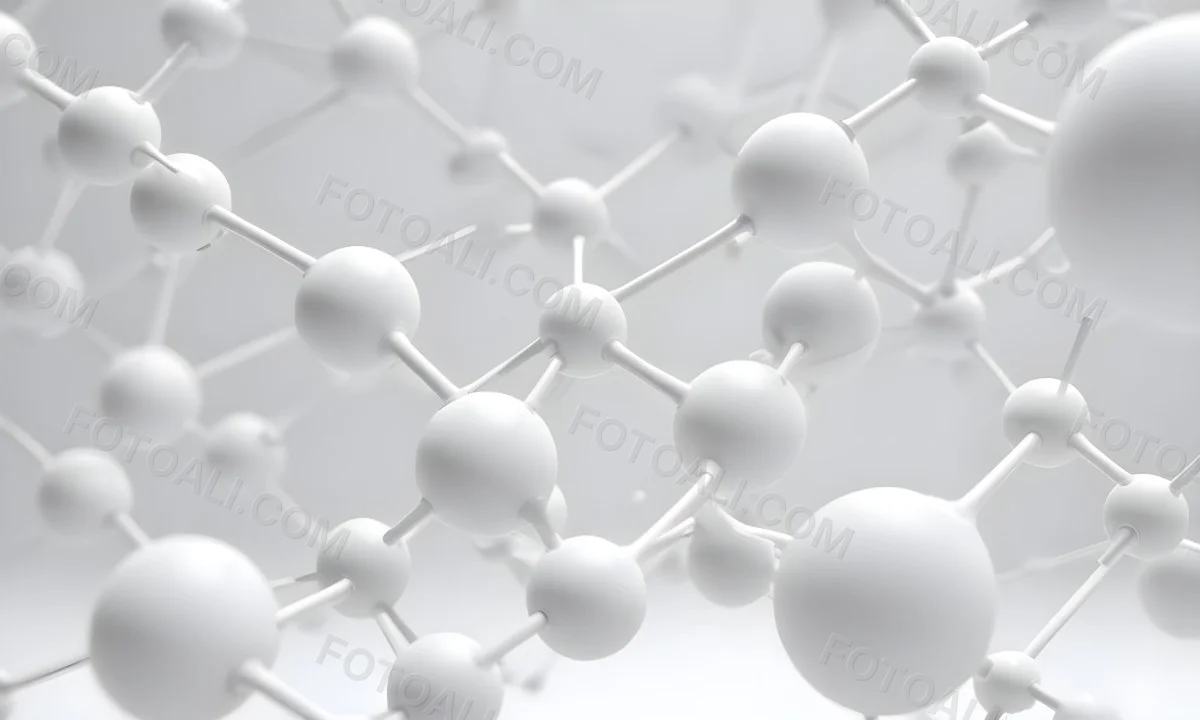 White Molecular Structure With Interconnected Spheres Minimalist Design Clean And Bright Aesthetic Scientific Visualization Abstract Representation Soft Lighting And A Blurred Background 5 4647