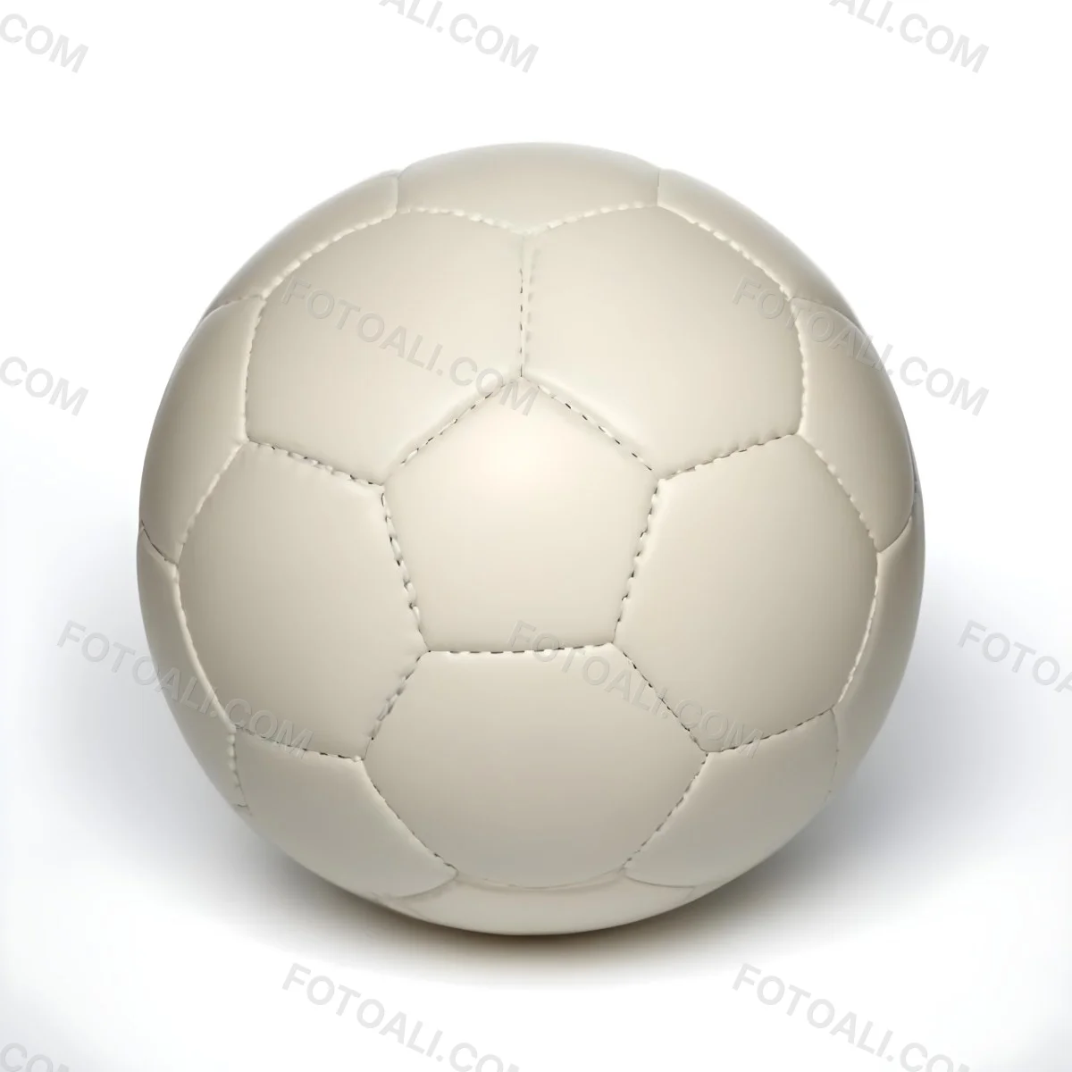 White Soccer Ball With Black Seams On A White Background Studio Shot High Resolution Perfect Lighting No Shadows 10 1737