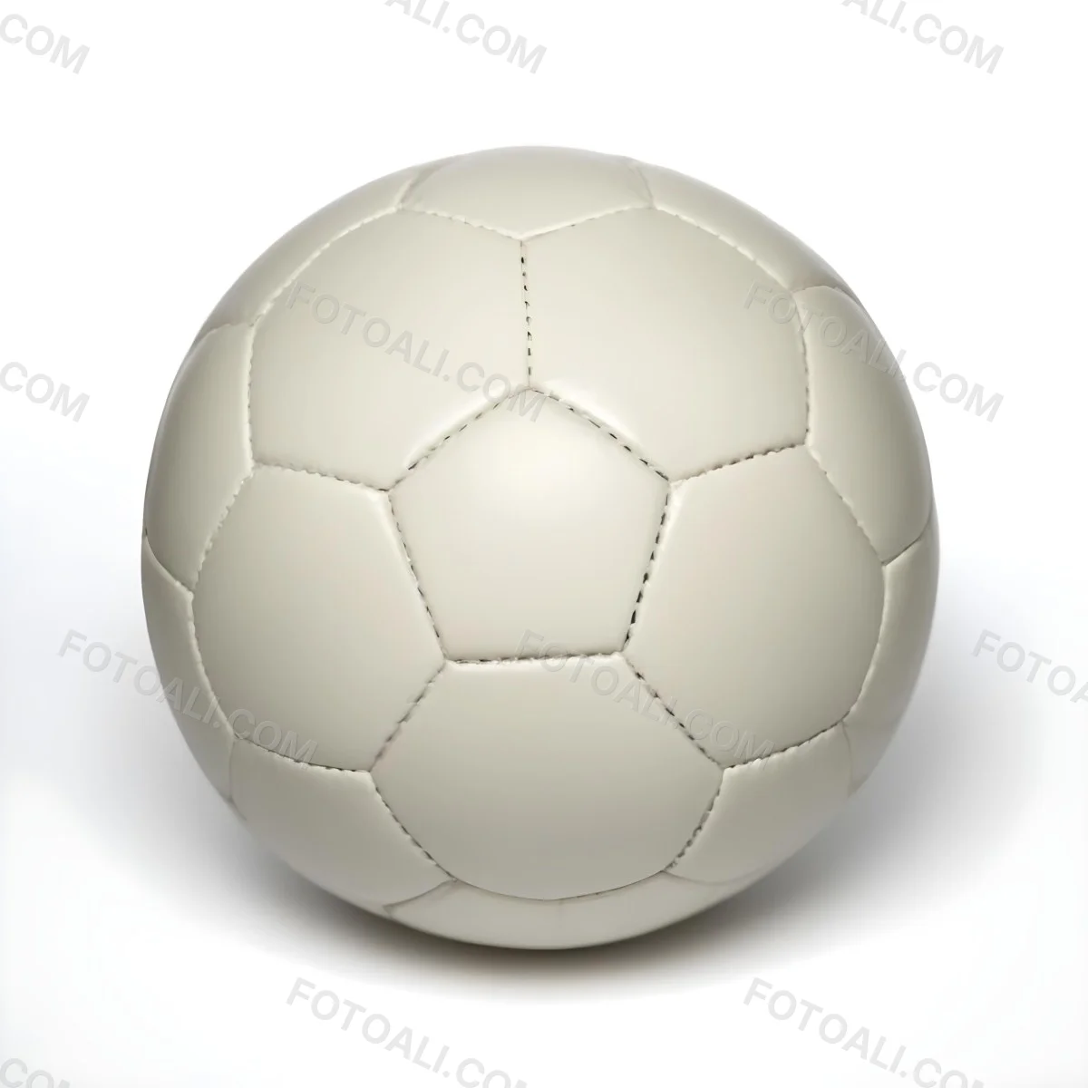 White Soccer Ball With Black Seams On A White Background Studio Shot High Resolution Perfect Lighting No Shadows 15 2552