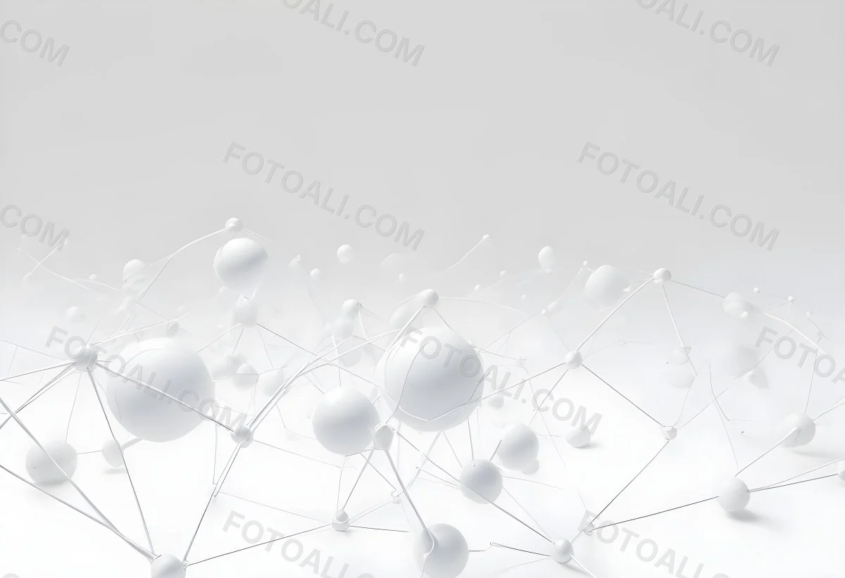 White Spheres Connected By Thin Lines Forming A Network Creating A Sense Of Interconnectedness Against A Soft Gradient Background Minimalist Design 3 21b2