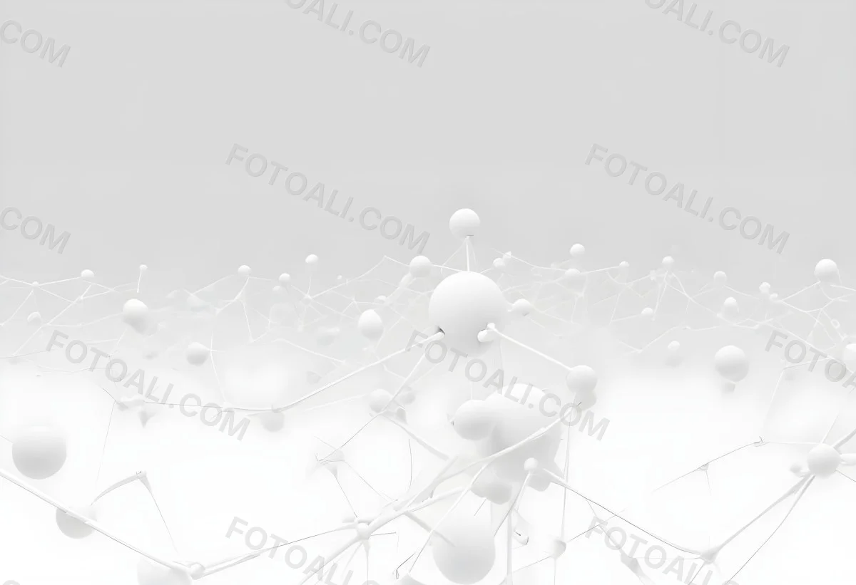 White Spheres Connected By Thin Lines Forming A Network Creating A Sense Of Interconnectedness Against A Soft Gradient Background Minimalist Design 7 1749