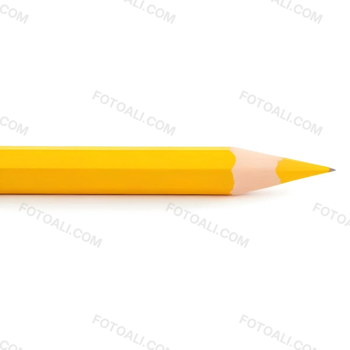 Yellow Pencil On A White Background 2 C1f5