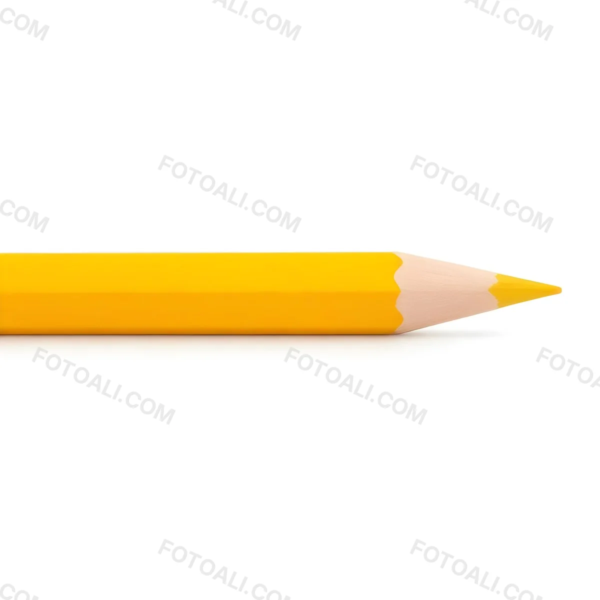 Yellow Pencil On A White Background 22 8b32
