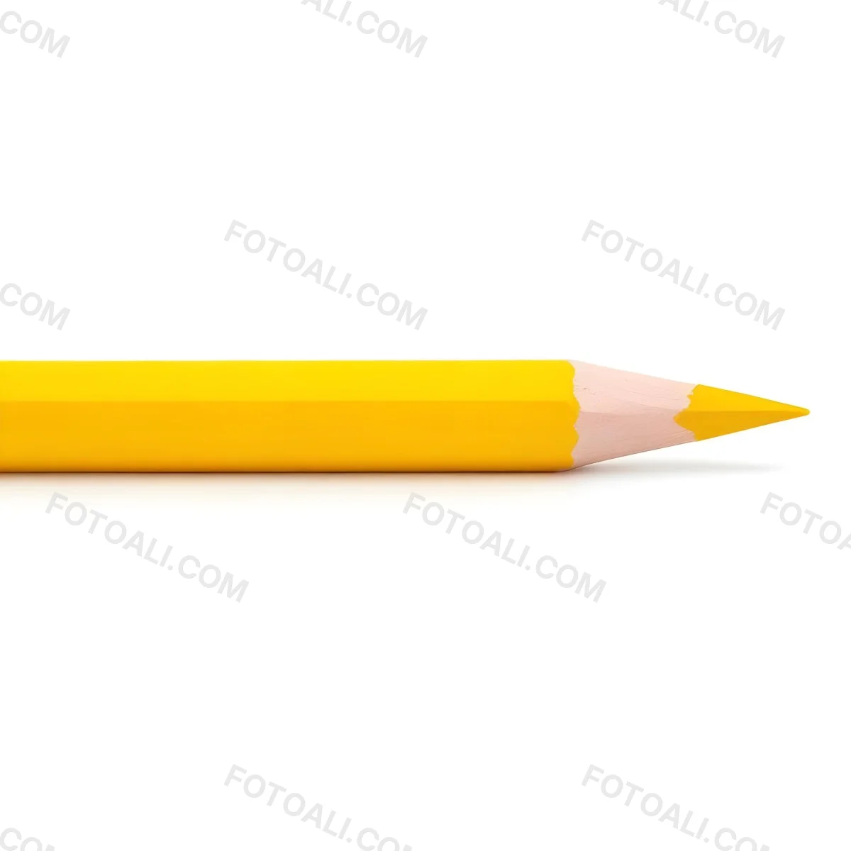 Yellow Pencil On A White Background 29 Bc66