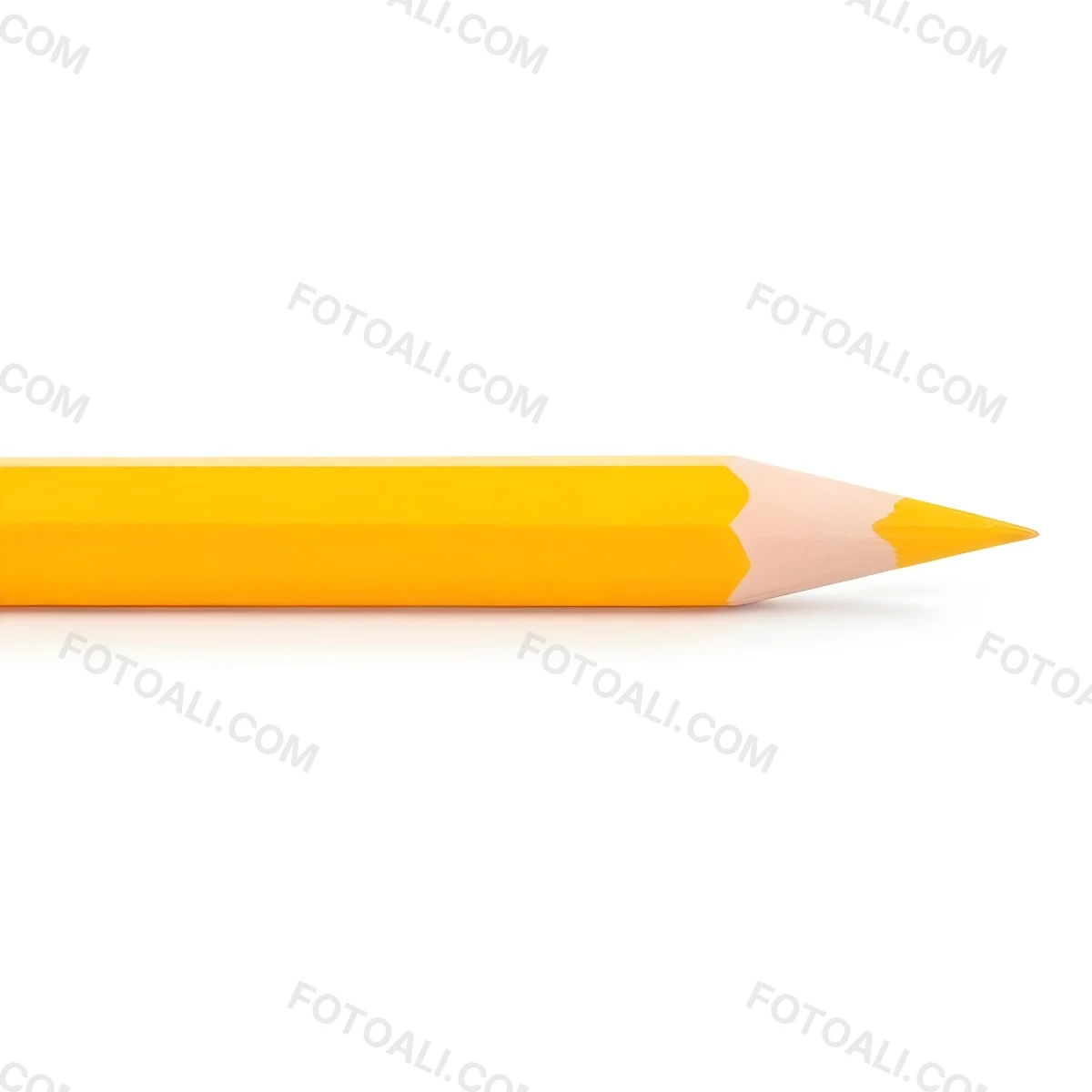 Yellow Pencil On A White Background 35 E741