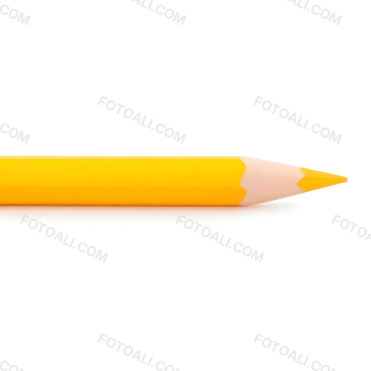 Yellow Pencil On A White Background 8 0039