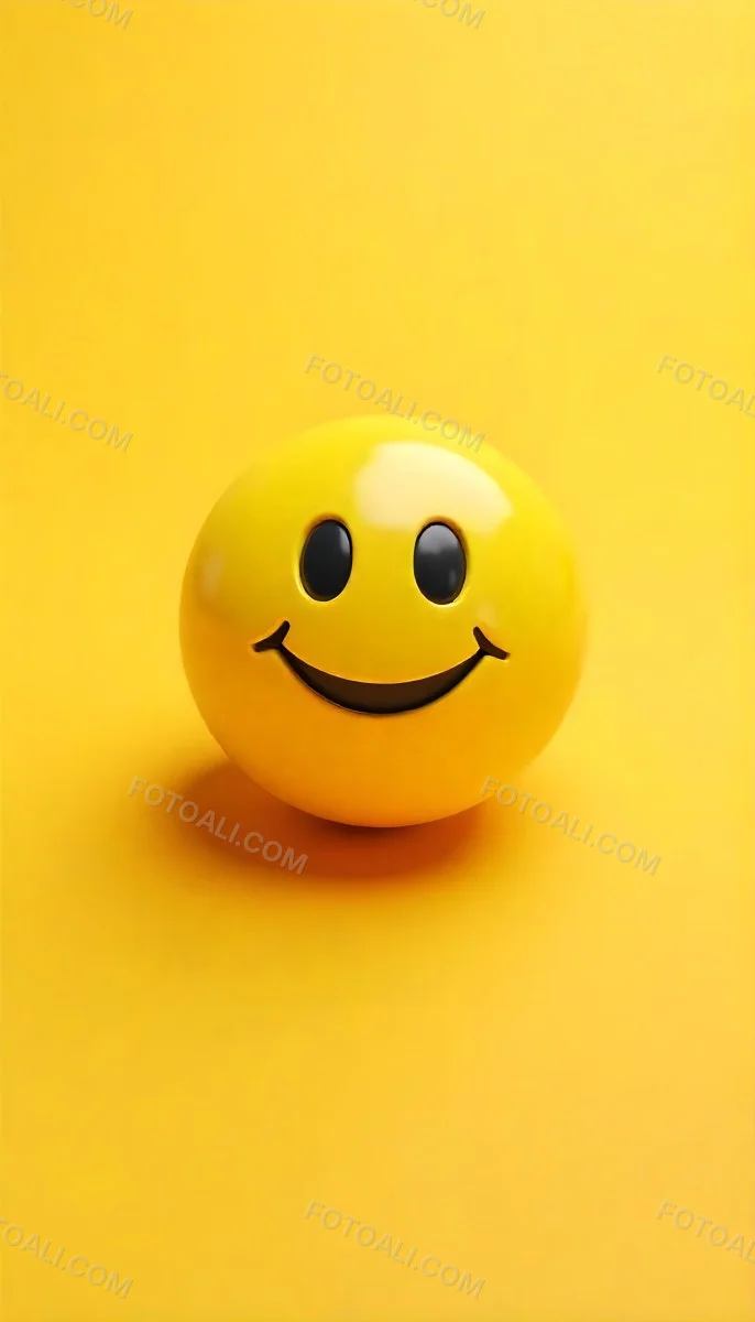 Yellow Smiley Face With Black Eyes And Mouth On A Black Background 15 2fd1