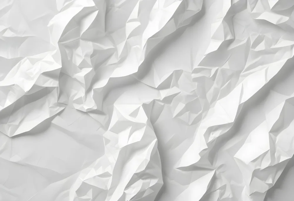 35mm Film Photography A Crumpled White Paper With A Lot Of Folds And Wrinkles Creating A Textured Surface With Soft Shadows And Highlights High Detail 25 Ab8a