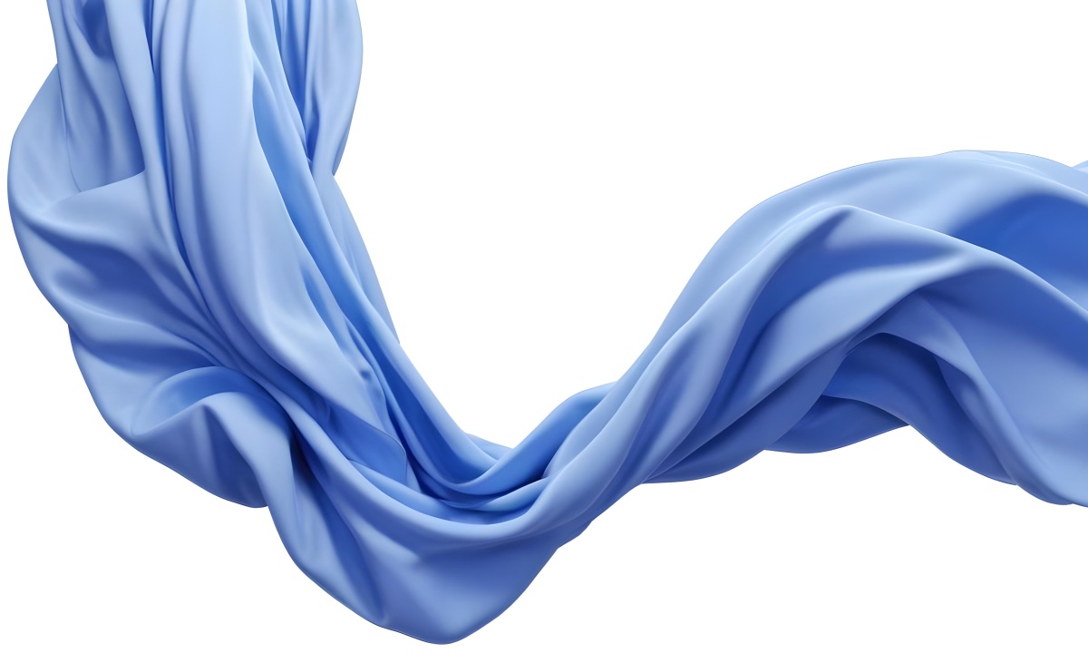 3d Model Flowing Blue Fabric Against A White Background Figure Octane Render Volumetric Highly Detailed Videogame Aesthetic 11 B7a3
