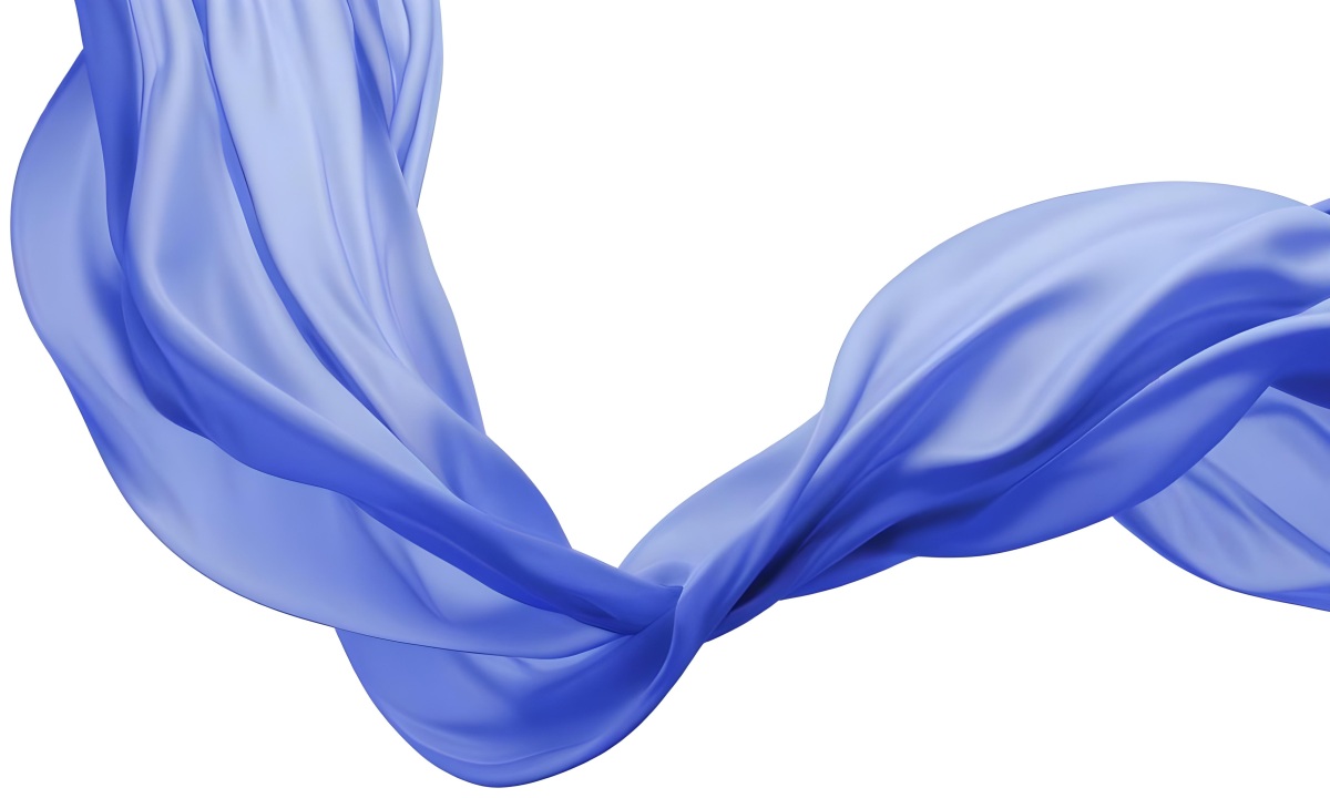 3d Model Flowing Blue Fabric Against A White Background Figure Octane Render Volumetric Highly Detailed Videogame Aesthetic 12 94b3