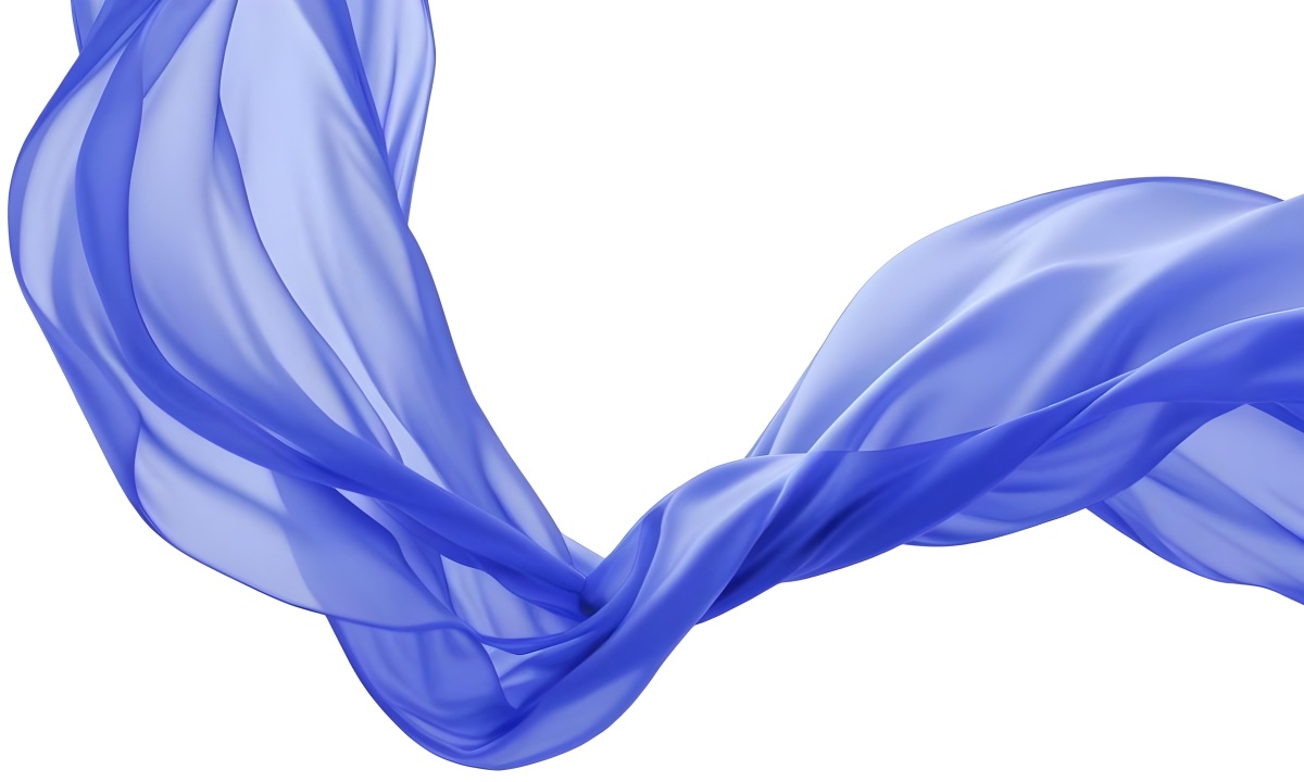3d Model Flowing Blue Fabric Against A White Background Figure Octane Render Volumetric Highly Detailed Videogame Aesthetic 14 A406
