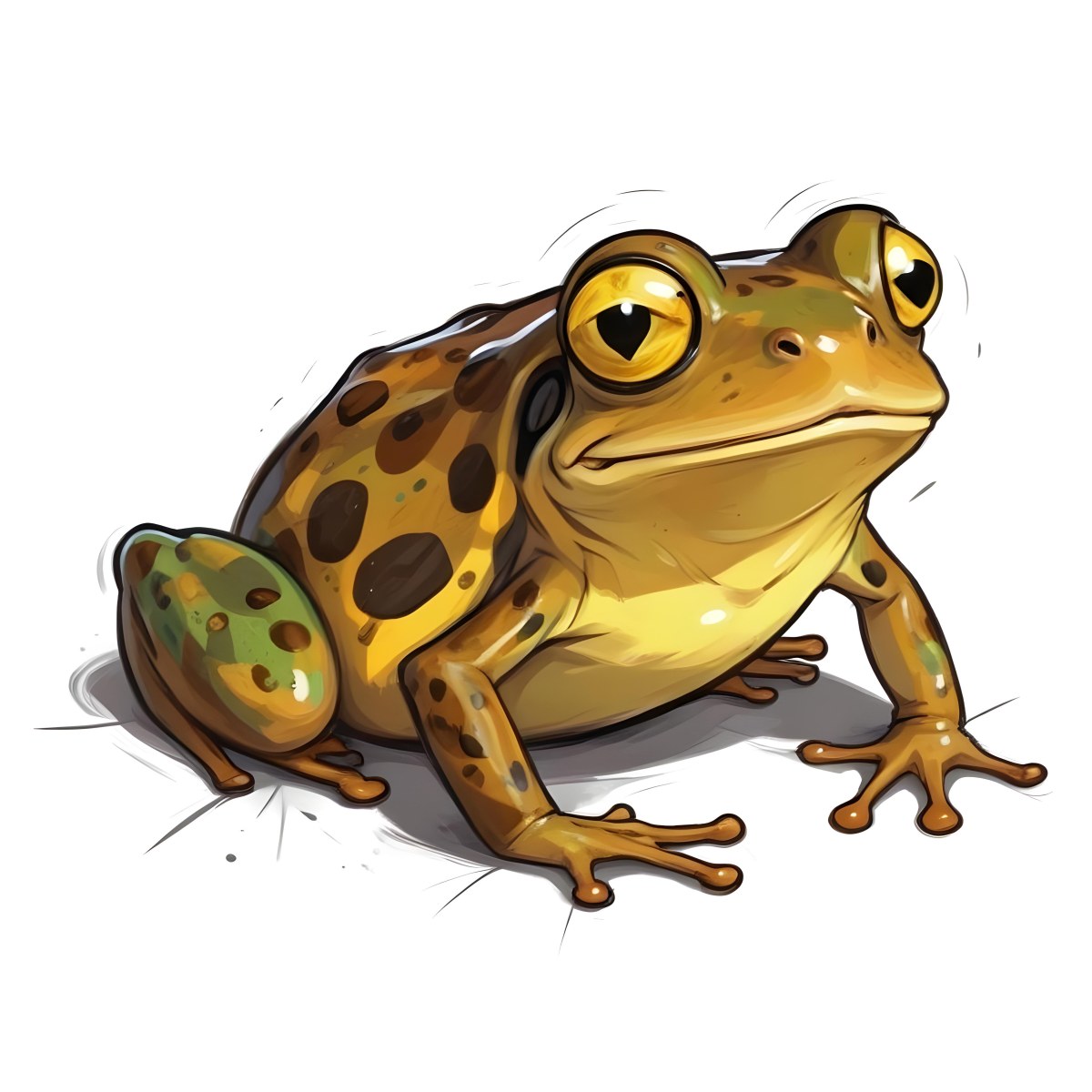 A Colorful Tree Frog With Large Eyes And Vibrant Green Yellow And Blue Skin Sitting On A Surface 8 4dcb