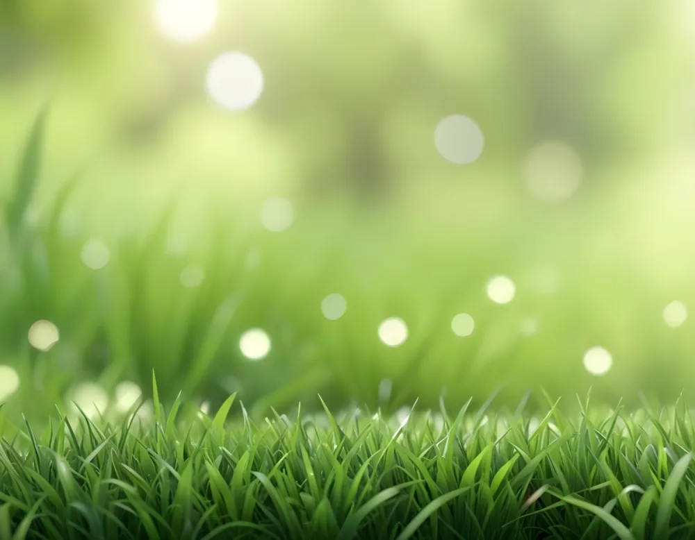 3d Model Green Grass In The Foreground Light Green Bokeh Background Soft Lighting Vibrant Colors Creating A Fresh And Natural Atmosphere Perfect For Summer Themes Figure Octane Render Volumetric Highly Detailed 20 A3ad