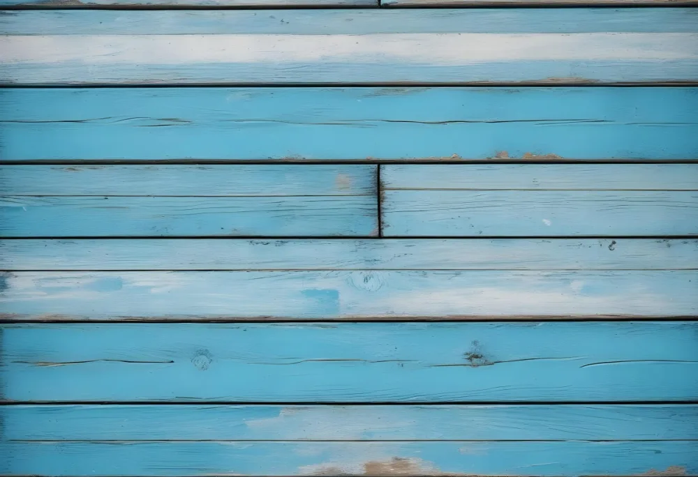 A Blue Wooden Background With Horizontal Planks The Wood Has A Weathered Texture And The Paint Is Faded Creating A Rustic Look 11 20d7