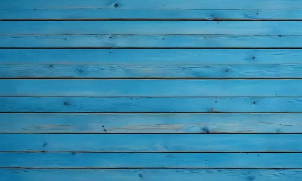A Blue Wooden Wall With Horizontal Planks The Wood Grain Is Visible And There Are A Few Knots In The Wood 4 35ca