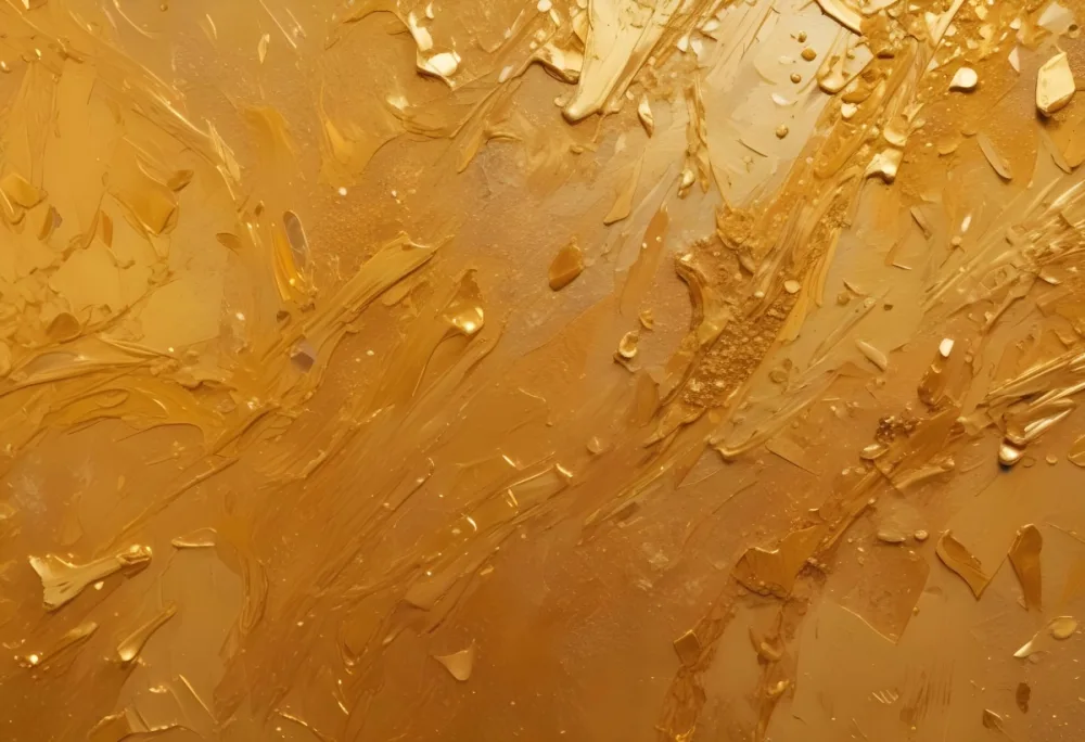 A Close Up Image Of A Golden Glittery Surface With A Textured Granular Appearance 51 7fb0