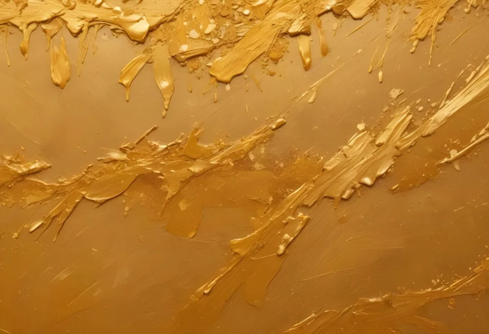 A Close Up Image Of A Golden Glittery Surface With A Textured Granular Appearance 53 Bb30