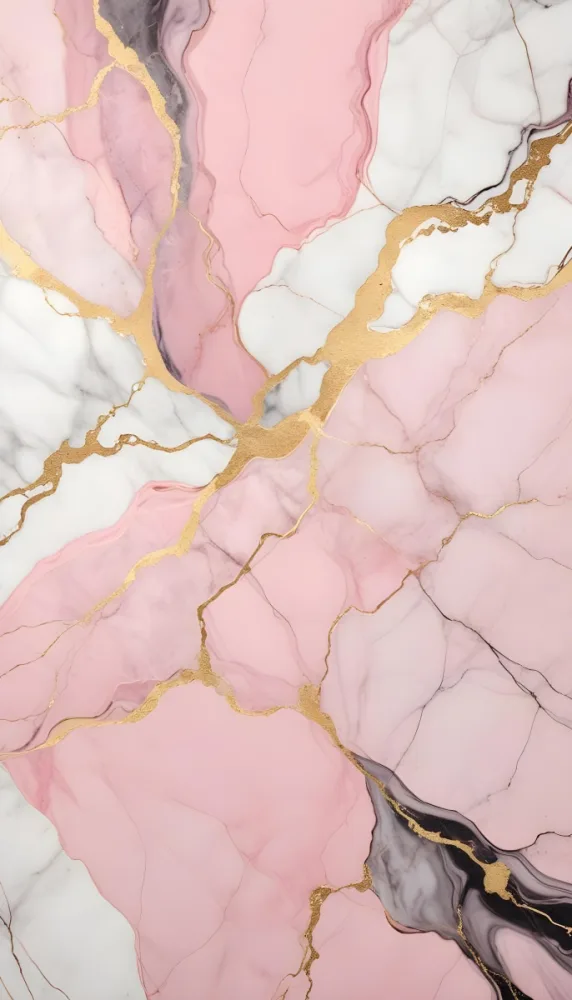 A Close Up Of A Marble Texture Featuring Soft Pink And White Hues With Intricate Gold Veining The Marble Surface Has A Polished Appearance Showcasing A Blend Of Light And Dark Pink Shades Interspersed With Shiny 38 B5da