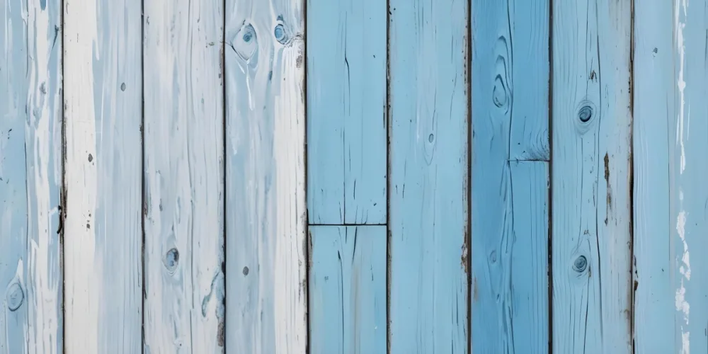 A Close Up Of A Wooden Surface With Vertical Planks Painted In Shades Of Blue And White With Visible Wood Grain And Knots Creating A Rustic Texture 17 E67c