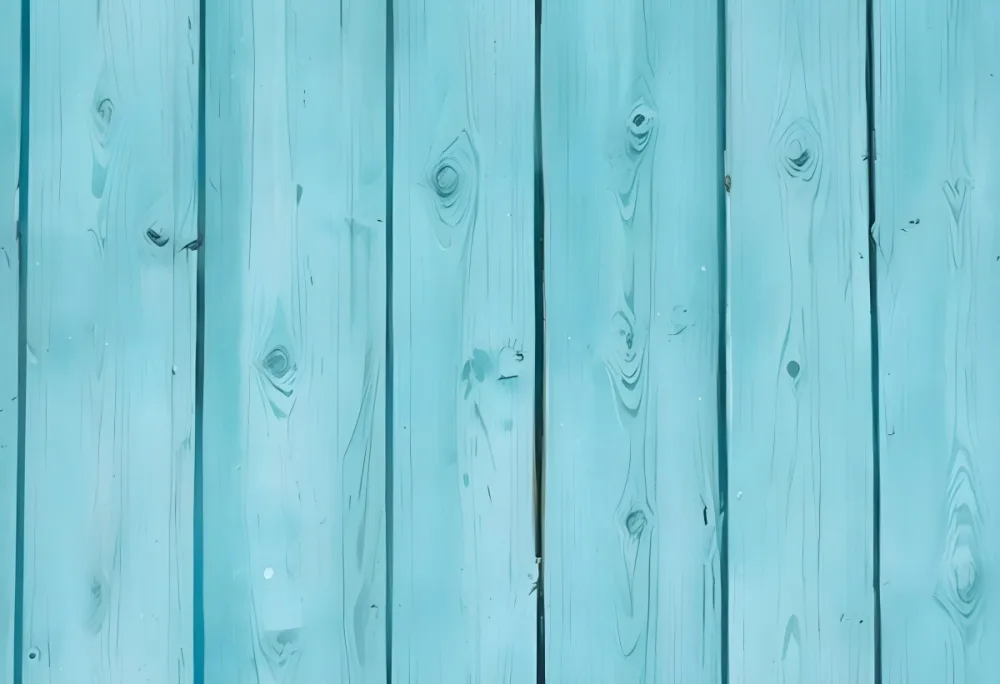 A Light Blue Wooden Fence With Vertical Planks And Visible Nails The Wood Grain Is Subtle Creating A Rustic Texture 6 C313