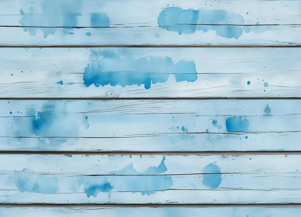 A Light Blue Wooden Planks Background With Blue Paint Spots Horizontal Lines Rustic Texture Aged Surface Weathered Look Vintage Style 20 F71f