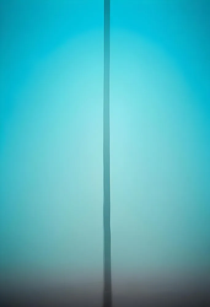A Minimalist Turquoise Blue Background With A Single Vertical Line 14 30b0