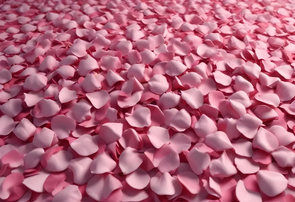 A Pile Of Pink Rose Petals The Petals Are Soft And Delicate Creating A Beautiful And Romantic Scene The Background Is A Plain Surface 32 B2c3