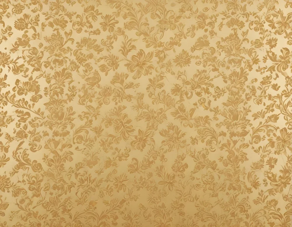 A Seamless Golden Textured Background With An Ornate Repeating Floral Pattern 18 6561