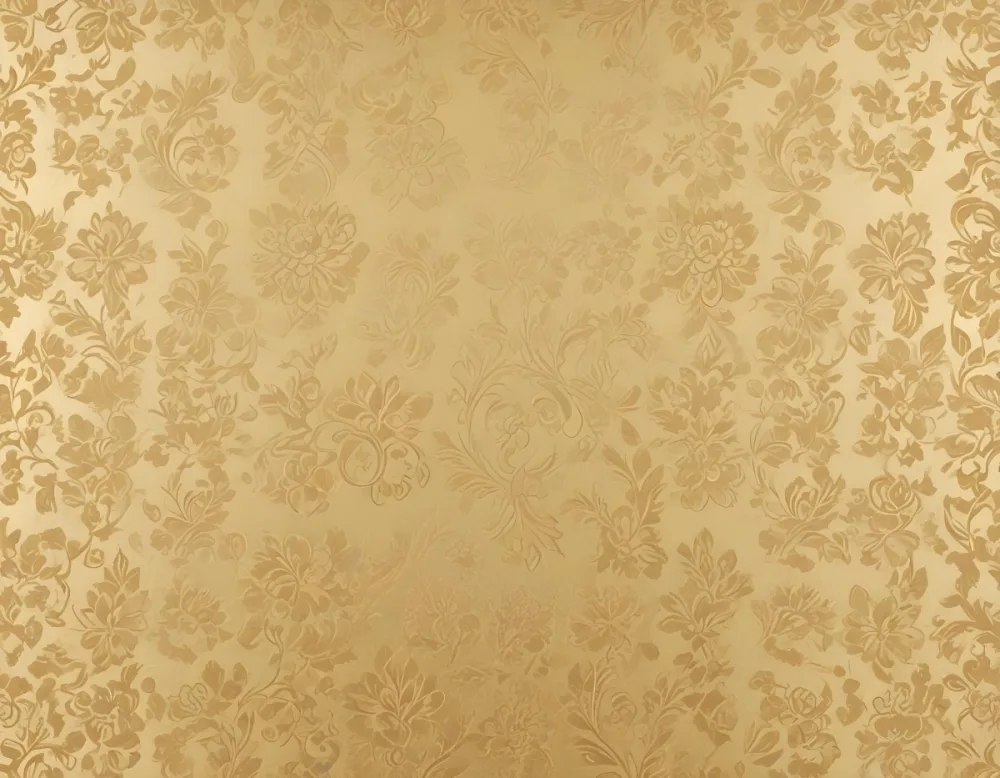 A Seamless Golden Textured Background With An Ornate Repeating Floral Pattern 20 Fc0c