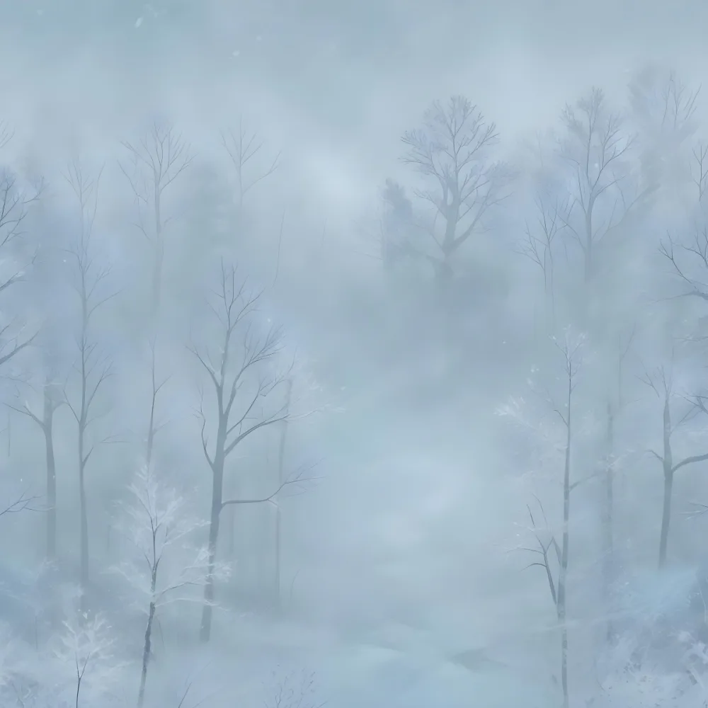 A Snowy Or Icy Background With A Light Blue Gray Color And A Slightly Textured Mottled Appearance Surrounded By A Forest Under A Bright Sunny Sky With Soft Falling Snowflakes 144 E0ae