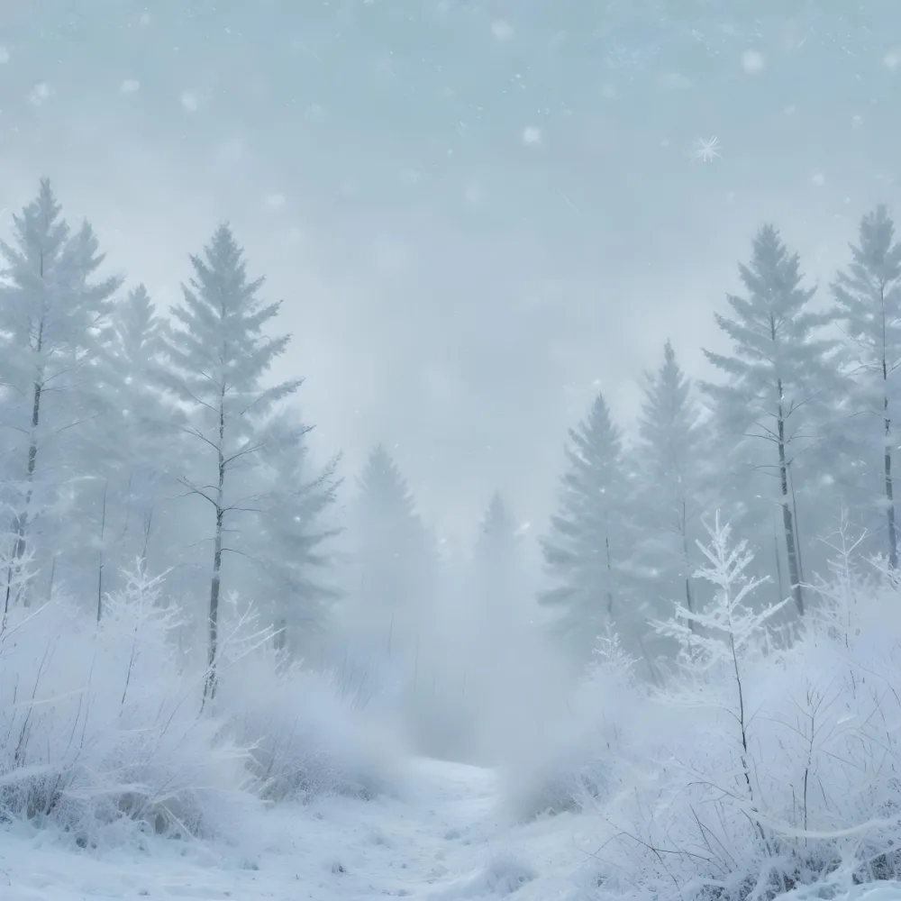 A Snowy Or Icy Background With A Light Blue Gray Color And A Slightly Textured Mottled Appearance Surrounded By A Forest Under A Bright Sunny Sky With Soft Falling Snowflakes 163 B619
