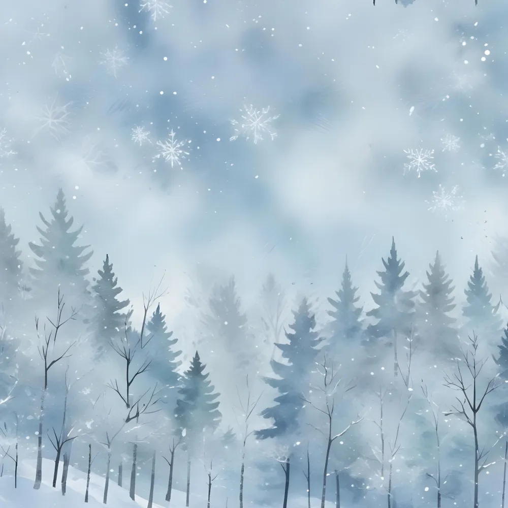 A Snowy Or Icy Background With A Light Blue Gray Color And A Slightly Textured Mottled Appearance Surrounded By A Forest Under A Bright Sunny Sky With Soft Falling Snowflakes 6 508e