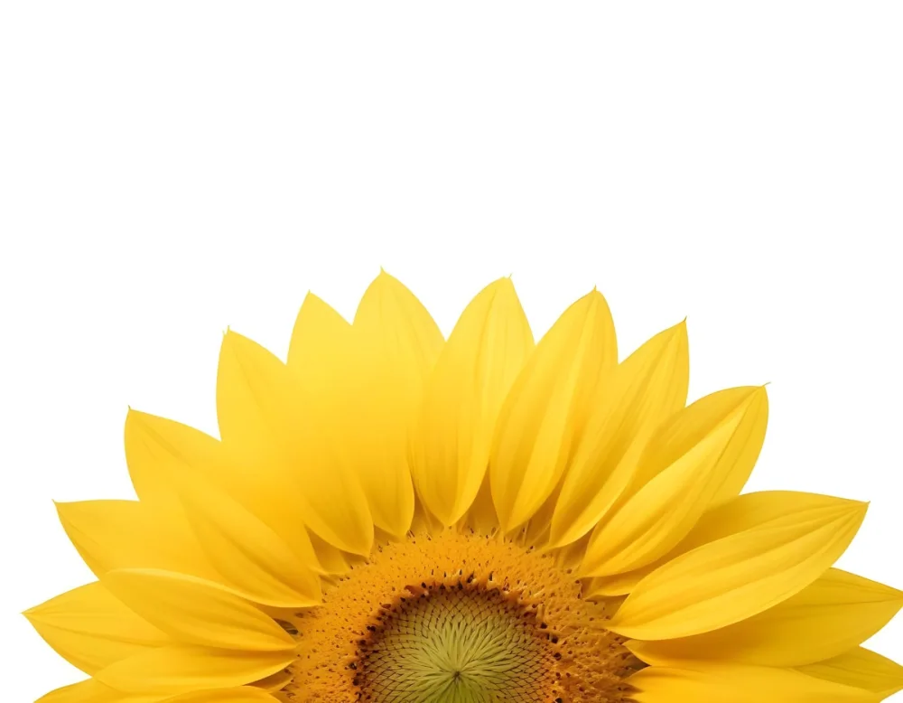 A Sunflower With White Petals And A White Center The Flower Is In The Center Of The Image Yellow Background 60 8915