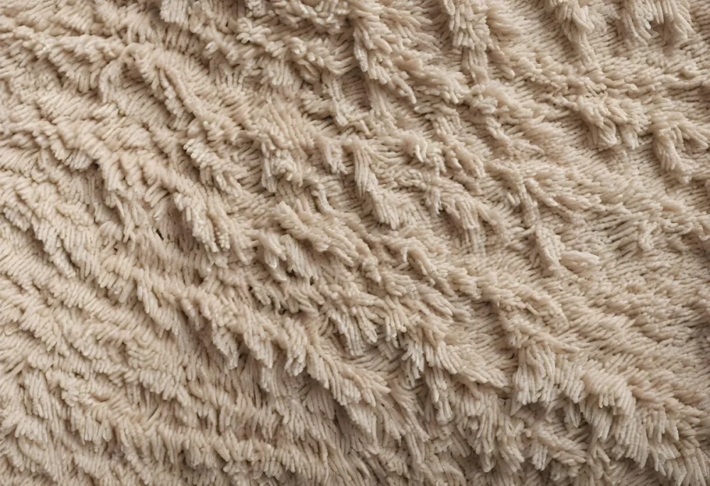 A Textured Surface Made Of Beige Fibers Resembling Shaggy Fabric With Even Strands The Fibers Create A Soft Appearance Giving A Cozy Feel 25 Bdf4