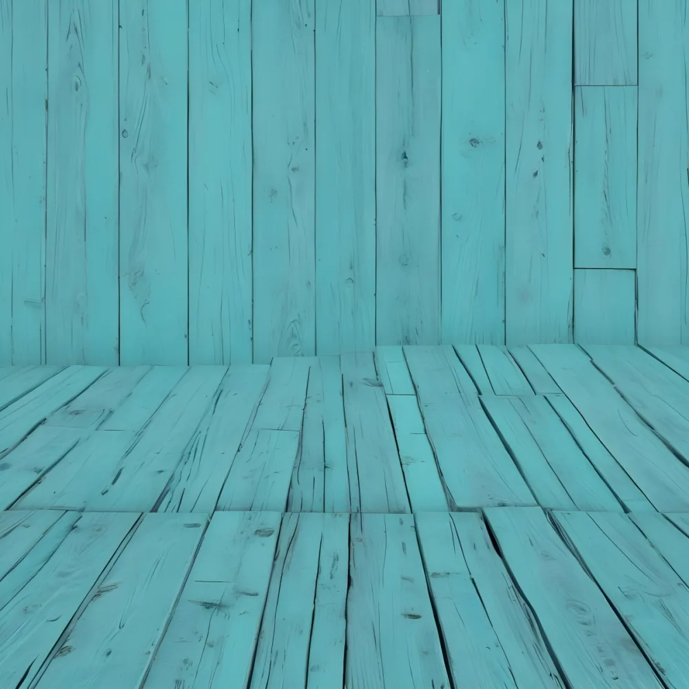 A Turquoise Wooden Planks Background The Planks Are Arranged Vertically And Horizontally Creating A Sense Of Depth And Perspective 20 E271