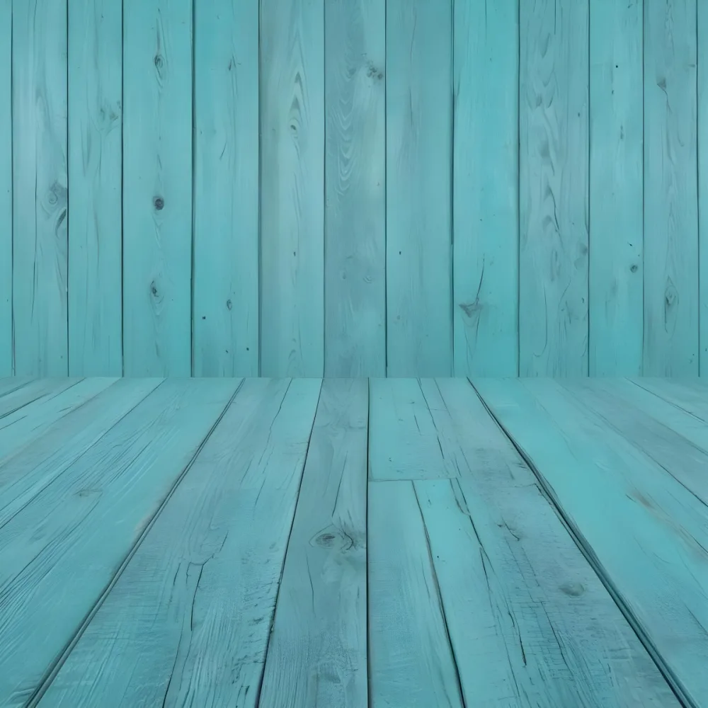 A Turquoise Wooden Planks Background The Planks Are Arranged Vertically And Horizontally Creating A Sense Of Depth And Perspective 21 C6b9