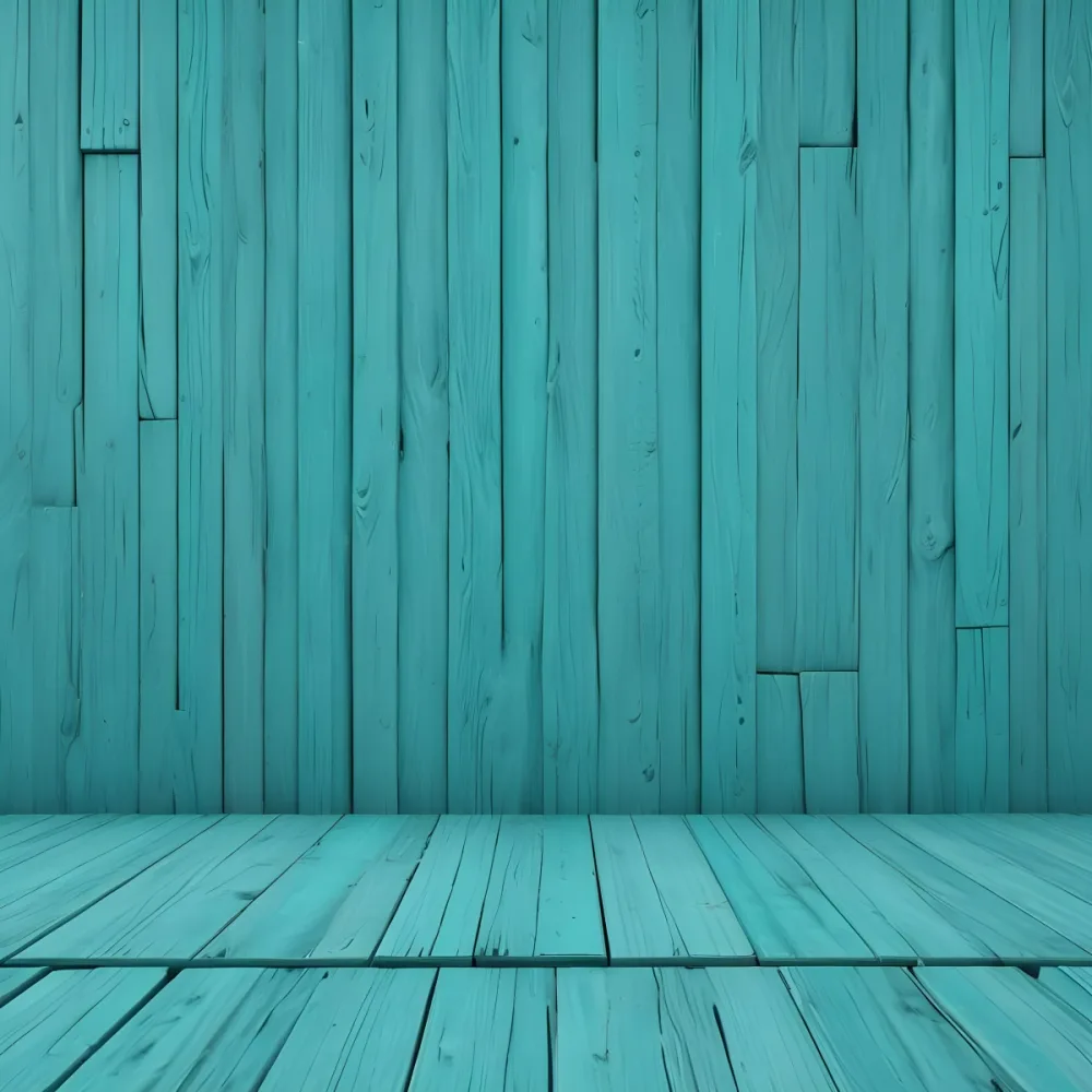 A Turquoise Wooden Planks Background The Planks Are Arranged Vertically And Horizontally Creating A Sense Of Depth And Perspective 3 3b16