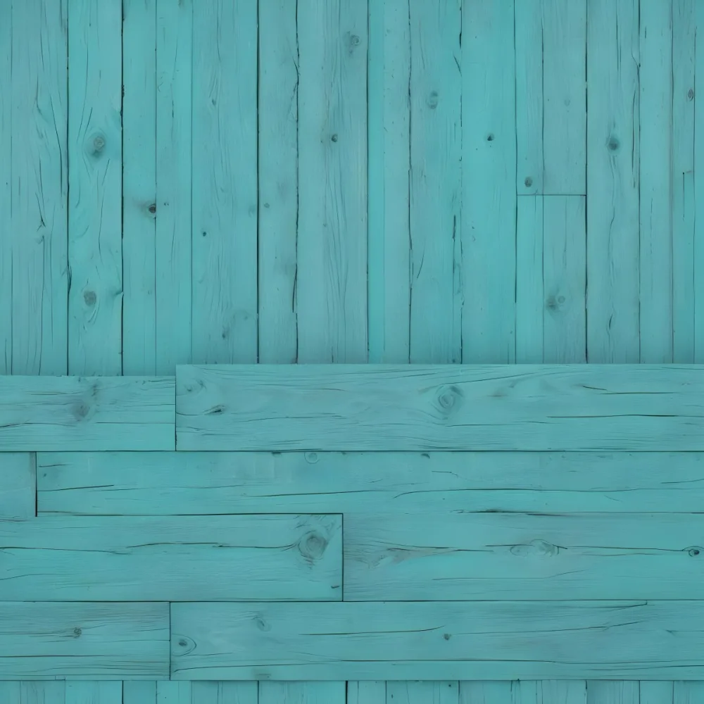 A Turquoise Wooden Planks Background The Planks Are Arranged Vertically And Horizontally Creating A Sense Of Depth And Perspective 8 57ff