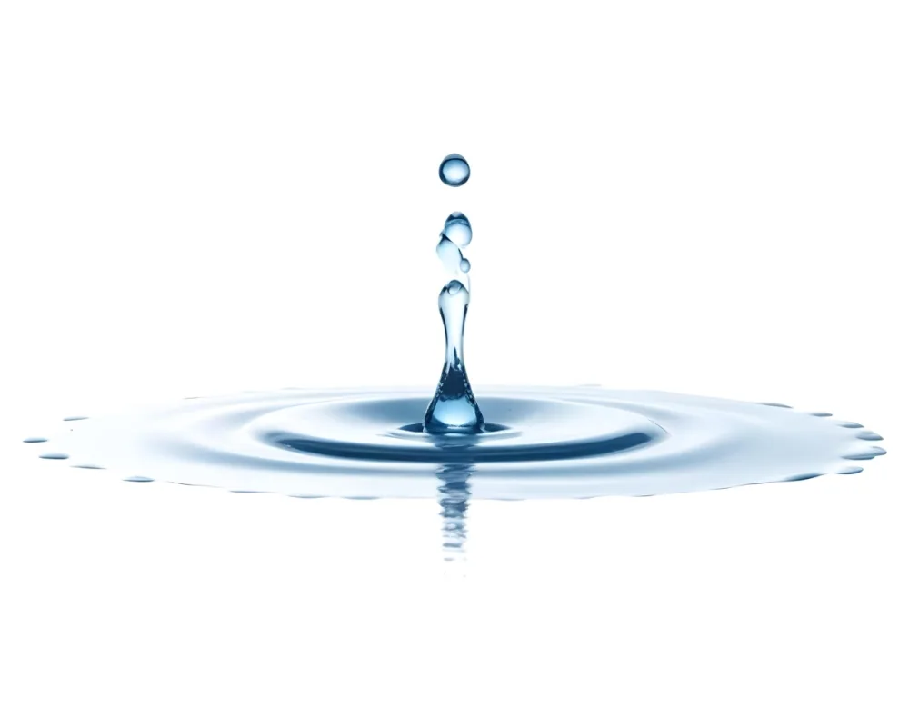 A Water Drop Falling Into A Body Of Water Creating Ripples Isolated On A White Background Studio Shot High Speed Photography 10 9c3e