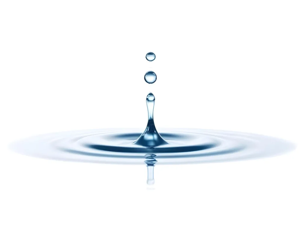 A Water Drop Falling Into A Body Of Water Creating Ripples Isolated On A White Background Studio Shot High Speed Photography 24 6d67